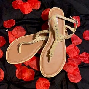 Yellow summer sandals